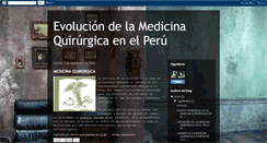 Desktop Screenshot of medicinaquirurgicaenelperu.blogspot.com