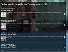 Tablet Screenshot of medicinaquirurgicaenelperu.blogspot.com