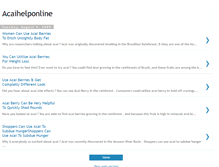 Tablet Screenshot of acaiberryhelponline.blogspot.com