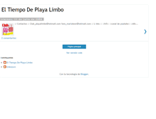 Tablet Screenshot of eltiempodeplayalimbo.blogspot.com