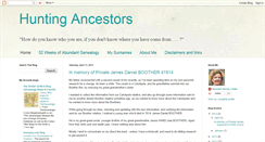 Desktop Screenshot of huntingancestors.blogspot.com