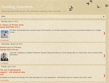 Tablet Screenshot of huntingancestors.blogspot.com