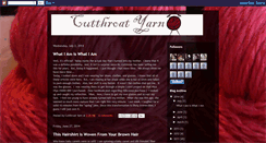 Desktop Screenshot of cutthroatyarn.blogspot.com