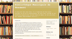 Desktop Screenshot of bibliothequedereaumont.blogspot.com