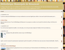 Tablet Screenshot of bibliothequedereaumont.blogspot.com