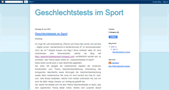 Desktop Screenshot of geschlechtstestsimsport.blogspot.com