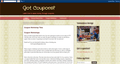 Desktop Screenshot of gotcouponsblog.blogspot.com