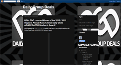 Desktop Screenshot of dailygroupdeals.blogspot.com