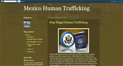 Desktop Screenshot of mexicohumantrafficking.blogspot.com