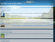 Tablet Screenshot of fortheloveofthesioux.blogspot.com