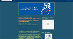 Desktop Screenshot of mexico-expo2008zaragoza.blogspot.com