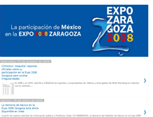 Tablet Screenshot of mexico-expo2008zaragoza.blogspot.com