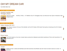 Tablet Screenshot of ohmydreamcar.blogspot.com