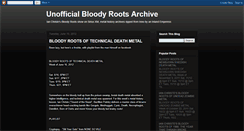 Desktop Screenshot of bloodyrootsarchive.blogspot.com