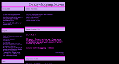 Desktop Screenshot of c-razy-shopping.blogspot.com