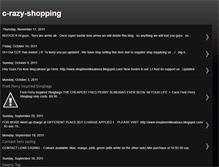 Tablet Screenshot of c-razy-shopping.blogspot.com