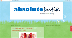 Desktop Screenshot of absolutebutik.blogspot.com