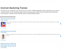 Tablet Screenshot of internetmarketingtrainee.blogspot.com