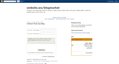 Desktop Screenshot of blogmarketws.blogspot.com