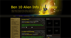 Desktop Screenshot of ben10alieninfo.blogspot.com