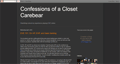 Desktop Screenshot of carebearconfessions.blogspot.com