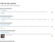 Tablet Screenshot of lifeonourcorner.blogspot.com