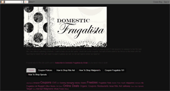 Desktop Screenshot of domesticfrugalista.blogspot.com