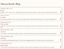 Tablet Screenshot of marcusbondblog.blogspot.com