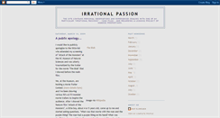 Desktop Screenshot of irrationalpassion.blogspot.com