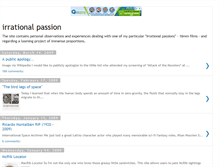 Tablet Screenshot of irrationalpassion.blogspot.com