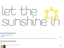 Tablet Screenshot of letthesunshineinblog.blogspot.com