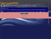 Tablet Screenshot of freewareanddrivers.blogspot.com