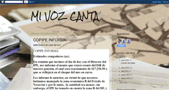 Desktop Screenshot of mivozcanta.blogspot.com