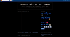 Desktop Screenshot of culturascriticas.blogspot.com