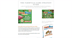 Desktop Screenshot of farmville-game-strategy.blogspot.com