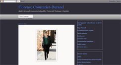 Desktop Screenshot of florencecrouzatier-durand.blogspot.com
