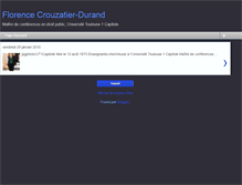 Tablet Screenshot of florencecrouzatier-durand.blogspot.com