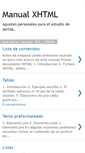 Mobile Screenshot of manual-xhtml.blogspot.com