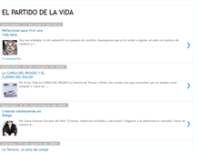 Tablet Screenshot of elpartidodelavida.blogspot.com