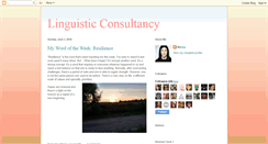 Desktop Screenshot of linguisticconsultancy.blogspot.com