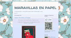 Desktop Screenshot of maravillasenpapel.blogspot.com