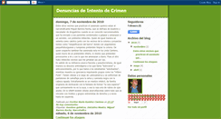 Desktop Screenshot of crimenenvivodeunescritor.blogspot.com