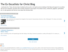 Tablet Screenshot of exoccultistsforchrist.blogspot.com