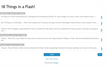 Tablet Screenshot of 18thingsinaflash.blogspot.com