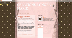 Desktop Screenshot of nora-creationsbynoramarie.blogspot.com