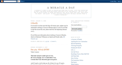 Desktop Screenshot of miracleaday.blogspot.com
