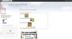 Desktop Screenshot of luduscastle.blogspot.com