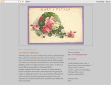 Tablet Screenshot of maryspetals-mary.blogspot.com