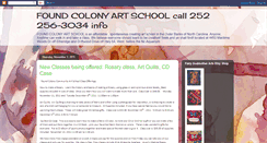 Desktop Screenshot of foundcolonyartschool.blogspot.com