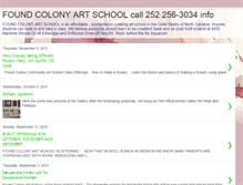 Tablet Screenshot of foundcolonyartschool.blogspot.com